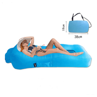 Neueste benutzer definierte aufblasbare Liege Strand bett Stuhl wasserdichte Anti-Air Leaking Air Lazy Sofa Couch mit Kissen Outdoor Camping