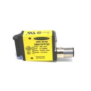 Capteur photoélectrique Banner Sm312fpqd 10-30 Vdc Bipolaire 1 NPN 1 PNP Mini Faisceau - Product Image 2