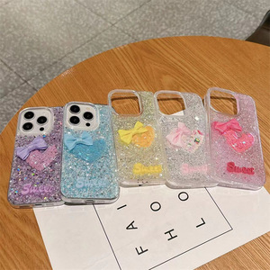 À la mode mignon papillon blanc <span class=keywords><strong>coque</strong></span> de téléphone paillettes neige qui coule <span class=keywords><strong>coque</strong></span> mobile pour <span class=keywords><strong>iphone</strong></span> 16 15 14 13 12 <span class=keywords><strong>11</strong></span> - Product Image 4