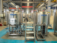 500L 2~4 Vaten Brouwerijsysteem Craft Beer Apparatuur PLC Drukvaten Motor