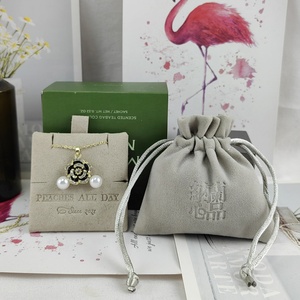 Bolsa de Terciopelo Grande Personalizada con Cordón para Joyería, Bolsa de Gamuza - Product Image 6