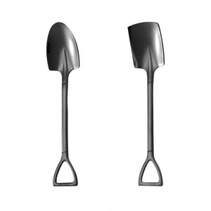 Thickened 304 Stainless Steel <b>square</b> Dessert Spoon - Product Image 3