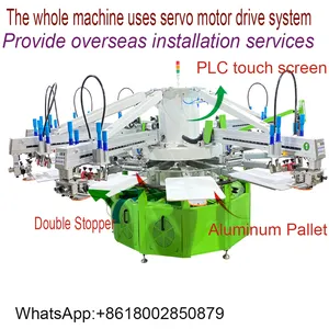 High Speed Screen Printing 6 Color Automatic Screen Printing Machine