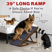 Rampe d'escalier pliable en bois massif pour animaux de compagnie, réglable et antidérapante, pour canapé-lit - Vente en gros