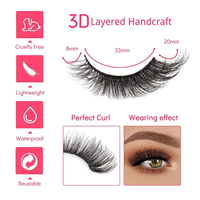 Boîte de cils en vison 3D dramatiques personnalisés VEYES, 25 mm, vente en gros, cils faux en bande complète 3D, style naturel, fournisseurs