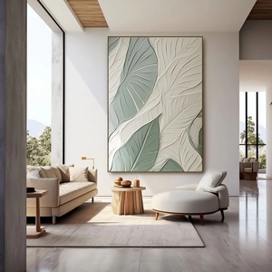 Arte Mural 3D, Hoja Vertical Grande, Arte Mural Abstracto Moderno, Pintura en Lienzo, Decoración Creativa Personalizada, Regalo Perfecto - Product Image 4