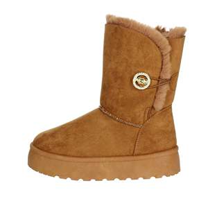 Botines de Mujer Kejo KJ04596SD de Cuero Marrón con Tacón de 1 Pulgada para Invierno - Product Image 1