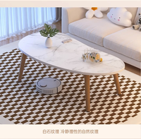 Vente en Gros Table Basse Simple Nuage en Bois Table Basse Moderne Petit Salon Balcon Table à Thé