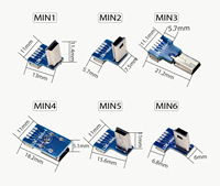 Cable plano Micro USB macho a ángulo recto USB tipo C macho Cable ABS carcasa arriba abajo Cable de cinta en ángulo