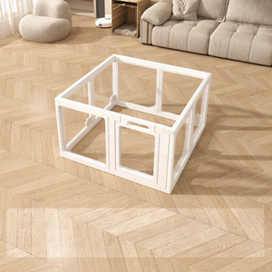 Corral para Perros de Plástico Acrílico Transparente de Alta Calidad, Corral para Mascotas de Interior, Fácil de Montar, Jaula para Perros, Caseta para Mascotas - Product Image 1