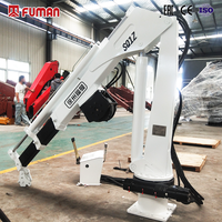 Grue hydraulique marine à flèche articulée pliable Fuman de 1 tonne, 2 tonnes, 3 tonnes, 4 tonnes pour le levage de ponts de bateaux