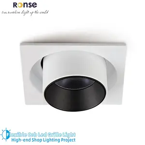 Ronce 25w grade luz preta para todos os g, decoração moderna de hotel, grade de luz LED para trilhos, marca 8083950