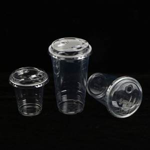 Tapas de Plástico PET Desechables al por Mayor de 90mm y 95mm - Tapas Transparentes Tipo Cúpula/Planas/Sin Popote para Vasos de Boba, Café, Zumo para Llevar - Product Image 2