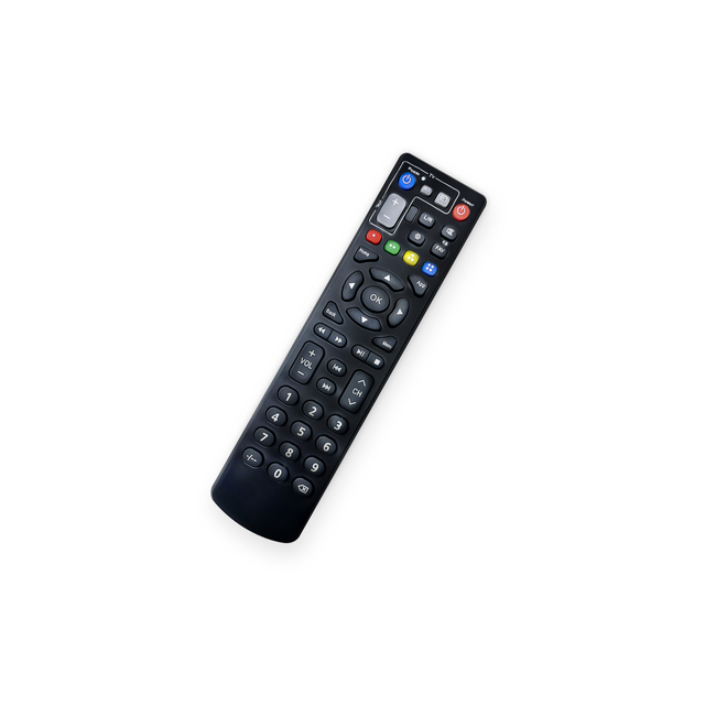 BPIR Universal Infrared Learning Remote Control with 4 Buttons LED Indicator for TV Box Set Black ABS BOXPUT