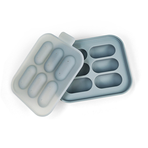 <span class=keywords><strong>Bac</strong></span> <span class=keywords><strong>à</strong></span> glaçons en silicone sans BPA <span class=keywords><strong>avec</strong></span> <span class=keywords><strong>couvercle</strong></span>, personnalisable <span class=keywords><strong>avec</strong></span> logo, pour aliments, aliments pour bébés, purée de fruits - Product Image 6