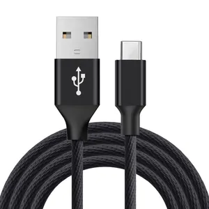 1M Tressé Micro USB Câble de Données Pour Téléphone Portable USB Charge Câble