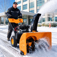 Souffleuse à neige manuelle Laite, mini-machine à neige à essence ou diesel pour le nettoyage des allées et des cours de maison