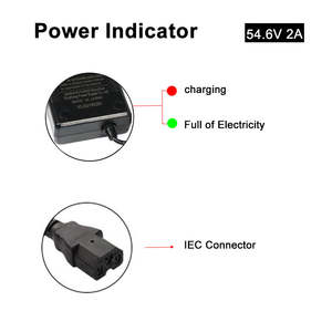 Chargeur d'origine 54,6 V 2 A, prise GX, CE, pour trottinette électrique Zero 8 9, modèle <span class=keywords><strong>Kugoo</strong></span> <span class=keywords><strong>G</strong></span> <span class=keywords><strong>Booster</strong></span> M4 Pro C1 X1 Vsett8 8+ 9+ - Product Image 3
