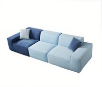 Canapé modulable moderne pour salon Chaise en tissu Aucun assemblage requis