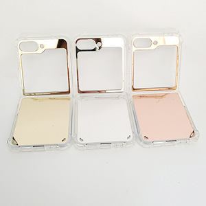 Nouvelle usine <span class=keywords><strong>de</strong></span> luxe personnalisé TPU PC Protection complète électroplaqué clair miroir <span class=keywords><strong>de</strong></span> maquillage <span class=keywords><strong>coque</strong></span> <span class=keywords><strong>de</strong></span> <span class=keywords><strong>téléphone</strong></span> pour Samsung Galaxy Z Flip 4 5 6 - Product Image 2