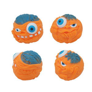 Nouveauté Amusante : Jouet Anti-Stress Tête de Monstre d'Halloween à Presser, Balle Tête de Monstre en Caoutchouc Souple TPR, Jouet Squishy - Product Image 4