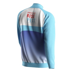 Veste de sport décontractée pour hommes, style lutte, avec fermeture éclair intégrale, en sublimation, pour la mode et le sport - Product Image 2