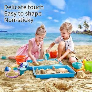 JITENG <span class=keywords><strong>Sable</strong></span> <span class=keywords><strong>Magique</strong></span> Écologique en Coton Coloré, Non Collant, Doux, pour Jouer - Product Image 3