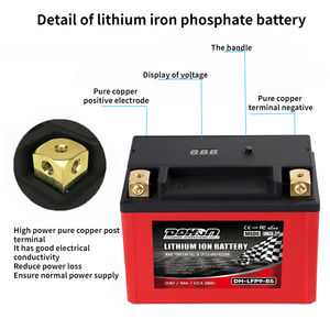 モーターサイクルリチウム電池12Vスタートモーターサイクルスタートバッテリースタートバッテリー - Product Image 6