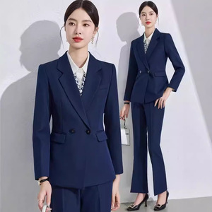 Women's Professional Suit Set Autumn Office Lady Full Sleeve Polyester Anti-Wrinkle Business Formal Wear - Product Image 4