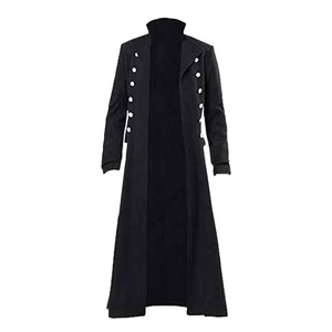 Amazoned gótico abrigo de doble botonadura Medieval renacimiento Vintage de talla grande disfraz de <span class=keywords><strong>Cosplay</strong></span> de escenario - Product Image 2