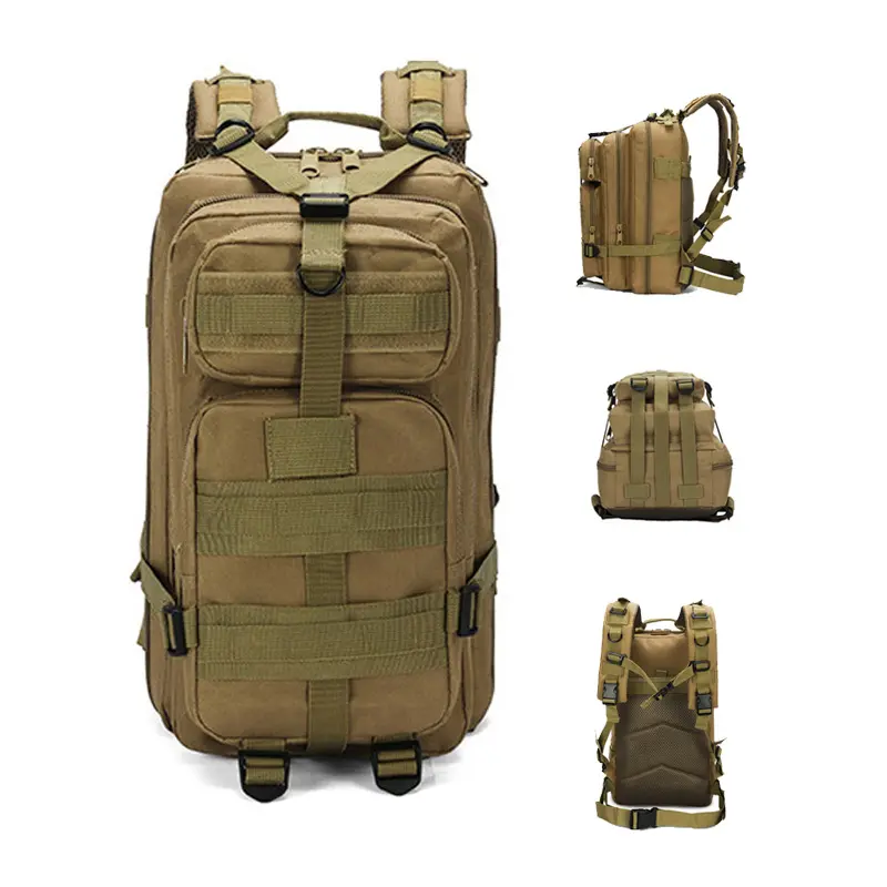 Custom modular men rucksack waterproof small frame 60l hunting survival camouflage tactical backpack bag