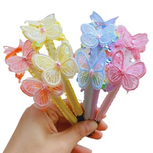 Nouveau <span class=keywords><strong>serre</strong></span>-tête en dentelle papillon pour enfants, super mignon, pince à <span class=keywords><strong>cheveux</strong></span> courte pour filles, style princesse, coiffe de <span class=keywords><strong>mariage</strong></span> pour petite fille - Product Image 5