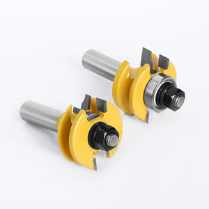 LAVIE 12mm 1/2" Tige 3 pièces Fraise à profil Ogee pour rail et montant de grande taille 3 pouces pour panneaux de meubles, fraises de défonceuse pour le travail du bois 03133 - Product Image 4