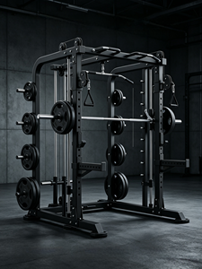 Máquina Smith Combinada Premium 80x80 de Acero para Almacenamiento de Discos, Comercial <span class=keywords><strong>Elite</strong></span>, Todo en Uno, Multigimnasio, con Contrapeso y Rack de Alta Resistencia - Product Image 6
