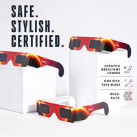 Nuances approuvées par AAS en verre d'éclipse solaire sûres certifiées par CE & ISO pour le visionnement direct du soleil