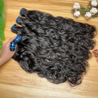 Cheveux humains vietnamiens naturels non traités de qualité supérieure, grade 15A, mèches de cheveux naturelles ondulées