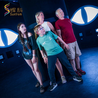 Jeu mural interactif multijoueur Evil Eye Escape Room avec lumière à capteur LED pour centre de divertissement commercial