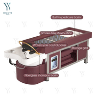 Lit de lavage de cheveux électrique inclinable pour salon de coiffure, moxibustion, massage thaïlandais, spa capillaire, pédicure et esthétique