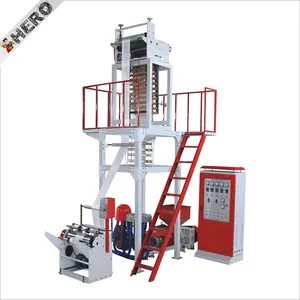 HERO pe plastic film blowing machine single layer ldpe polythene extruder aba blown film production line