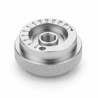 Bouton de réglage optique en aluminium anodisé 6005, pièces de fraisage CNC de précision, usinage CNC personnalisé