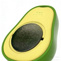 Balle de jouet rotative à 360 degrés à la menthe pour chat, balle créative en forme d'avocat à la menthe pour chat, jouets pour animaux de compagnie OEM en gros