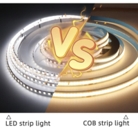 Bande lumineuse LED COB flexible TRX 12V/24V 3000K-6000K PVC Éclairage paysager avec certification CE ROHS FCC