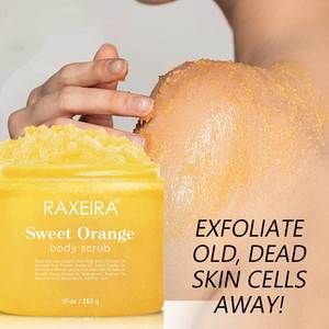 Wholesale Private Label Nature Sweet <strong>Orange</strong> Exfoliating Salt Body <strong>Scrub</strong> for All Skin Care - Product Image 6