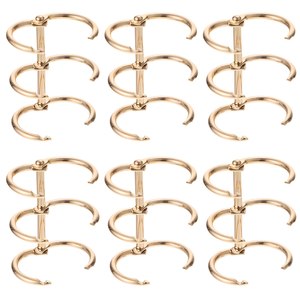 Chất Lượng Cao 3 Vòng Chất Kết Dính Nam Châm Sắt Đòn Bẩy Clip Văn Phòng Lỏng Lá Kim Loại Bảng Lịch Chất Kết Dính Vòng Kẹp Giấy Văn Phòng Phẩm - Product Image 1