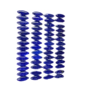 Cabochon de <span class=keywords><strong>Lapis</strong></span> Lazuli ovale, paire de pierres précieuses, Long et asymétrique, en forme de perle, <span class=keywords><strong>pierre</strong></span> précieuse, vente en gros, - Product Image 4