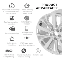 Système de surveillance de la pression des pneus Bluetooth universel OEM, 4 capteurs, appairage automatique, compatible Android/iOS, certifié IATF ISO, étanche IP67, fourni par l'usine