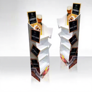 Maßgefertigte Einzelhandels-Papier-Displayständer Werbe-Freistehende PVC-Standregale Getränke- und Snack-Präsentationsregale - Product Image 1