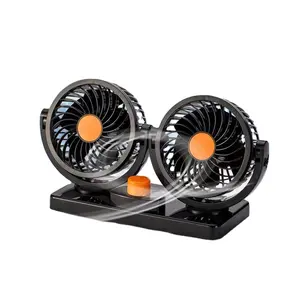 Ventilateur de refroidissement de voiture à Double tête de haute qualité, nouveau Design, haute vitesse du vent, 12v DC, 8w/15w, 5.5 pouces