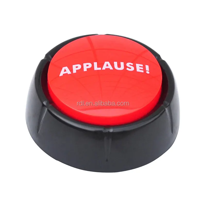 Buzzer de compétition pour spectacle de jeu personnalisé, bouton-poussoir de compétition avec lumière et son, en Stock, 1 pièce