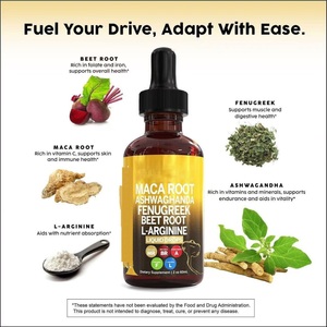 Oem Maca chiết xuất 60ml hỗ trợ miễn dịch giọt chất lỏng Hữu Cơ Maca gốc và <span class=keywords><strong>Ashwagandha</strong></span> cho người lớn - Product Image 4
